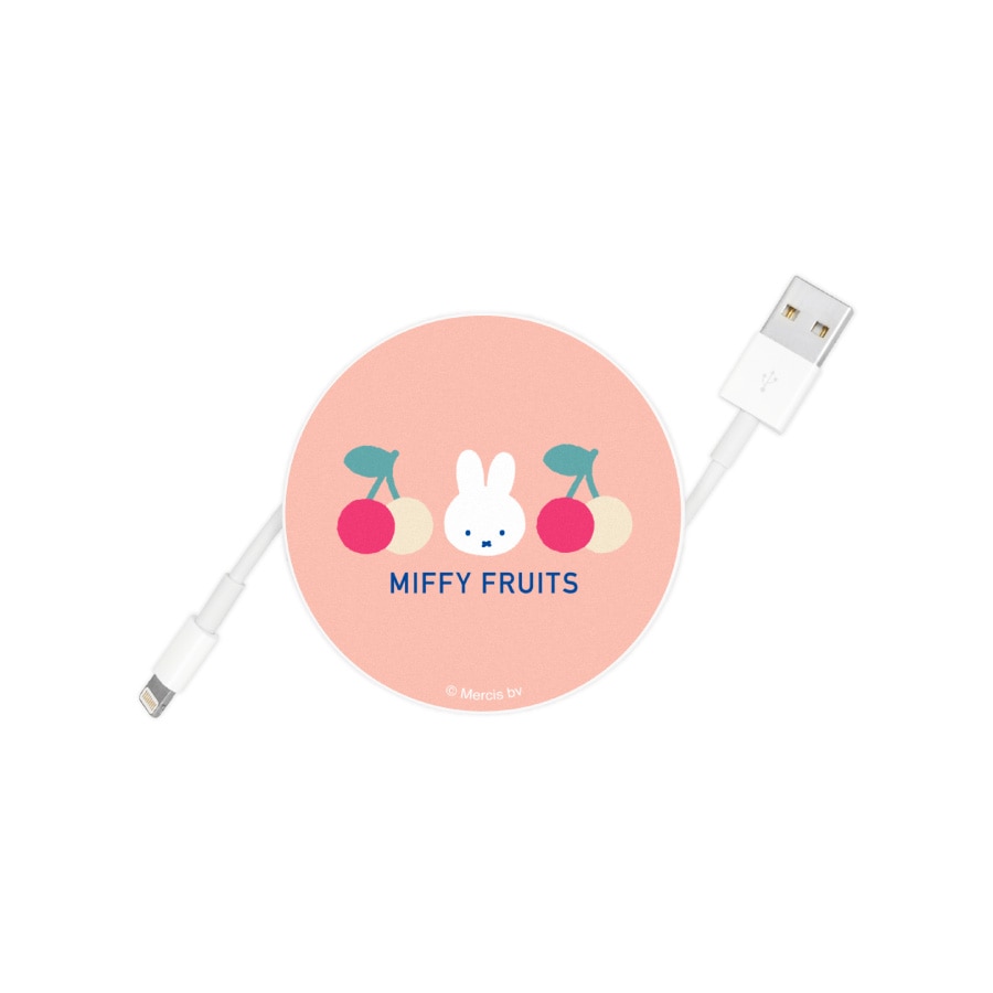 ミッフィー MIFFY FRUITS コードリールケース