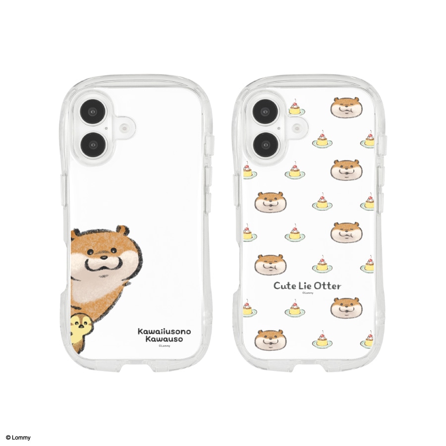 可愛い嘘のカワウソ  iPhone16 対応 クリスタルクリアケース