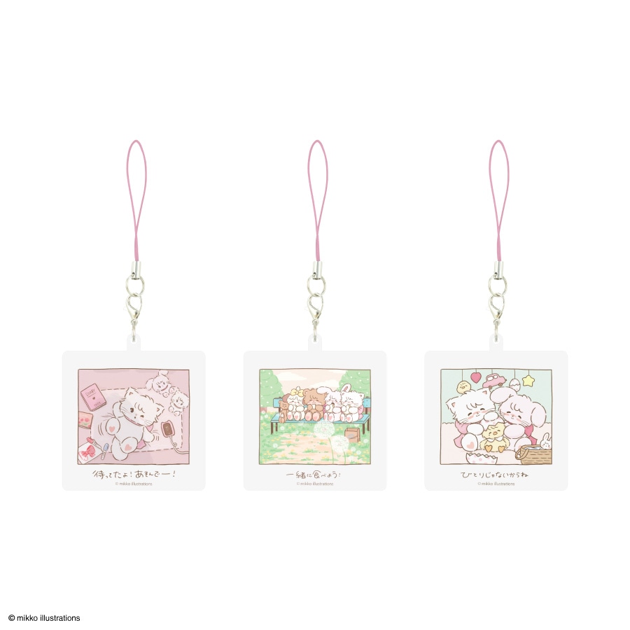 mikko illustrations アクリルストラップ | ま行,mikko illustrations