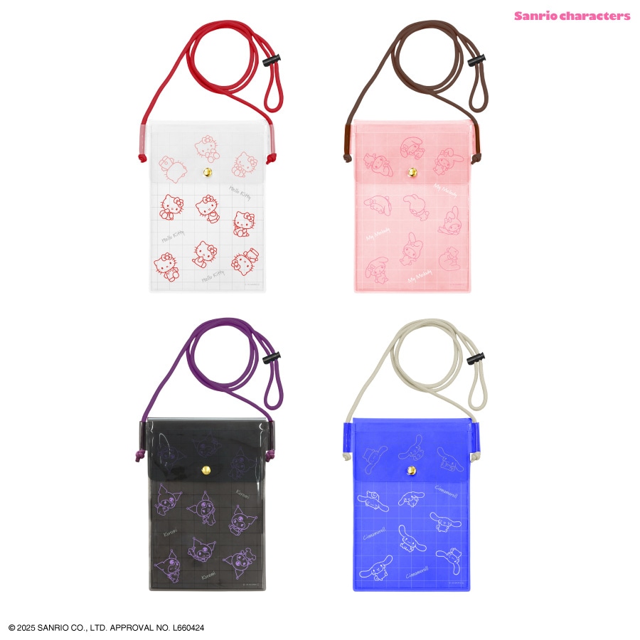 サンリオキャラクターズ IIIIpocket Clear スマートフォンポーチ