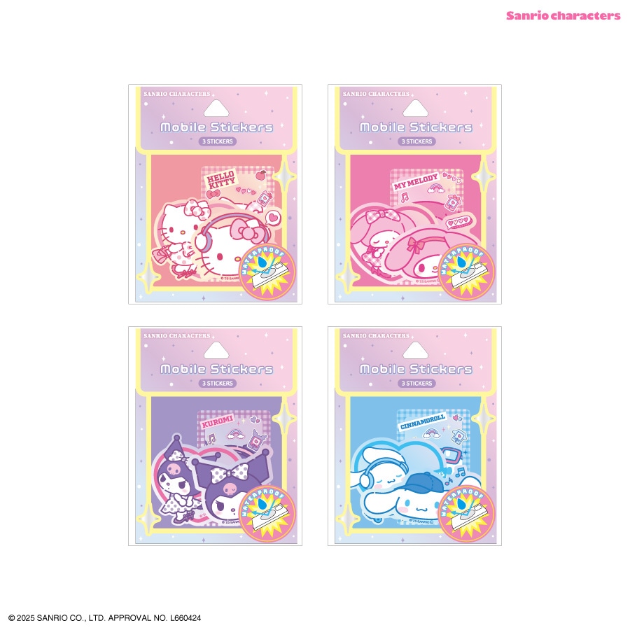 サンリオキャラクターズ モバイルステッカー