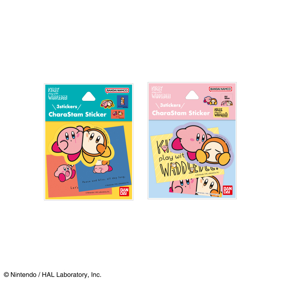 9月下旬発売予定　カービィ play with ワドルディ キャラスタムステッカー