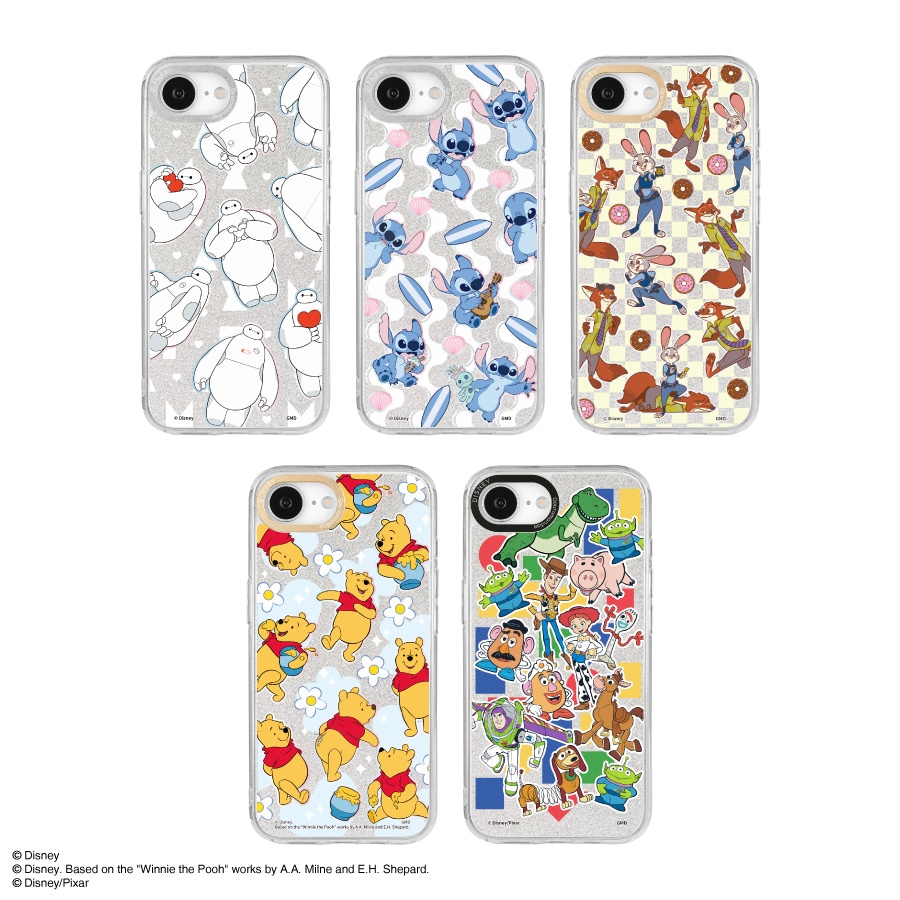 ディズニーキャラクター、ピクサーキャラクター ／ Camera Frame iPhone 16e 対応 ケース