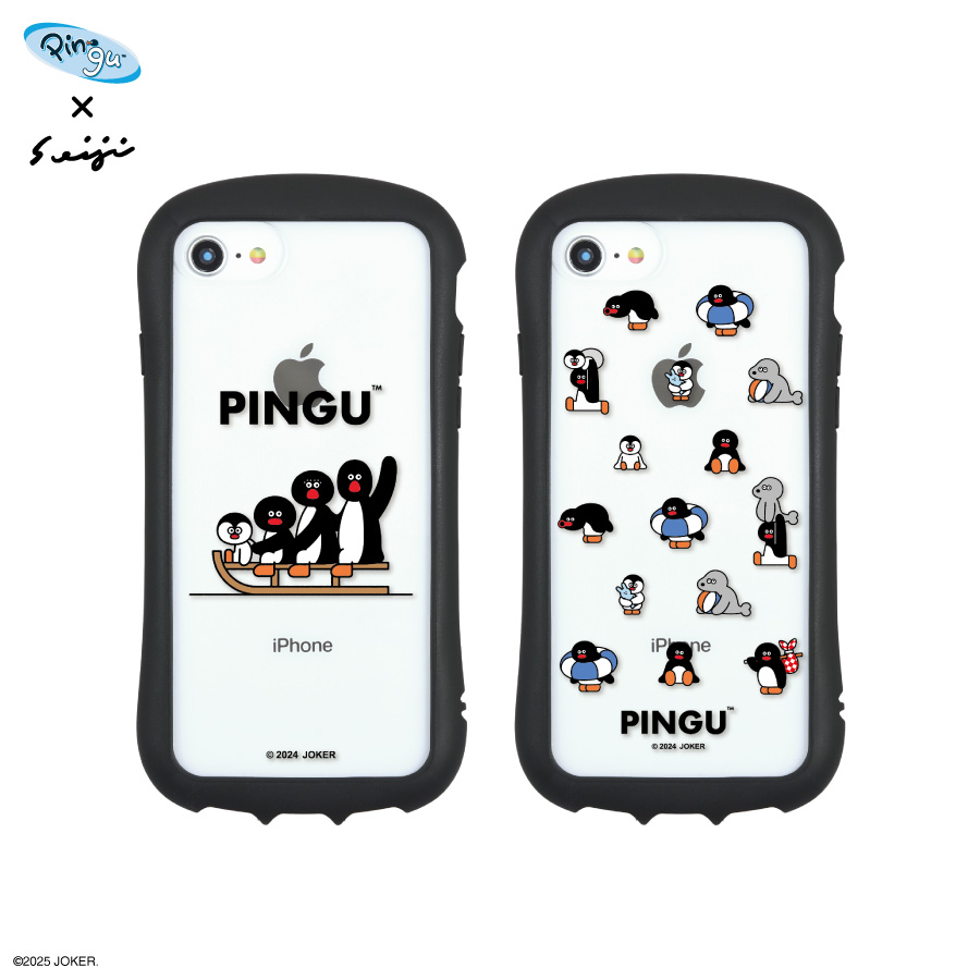 ピングー×松本セイジ iPhoneSE (第3世代/第2世代) / 8 / 7 / 6s / 6 対応 ハイブリッドクリアケース