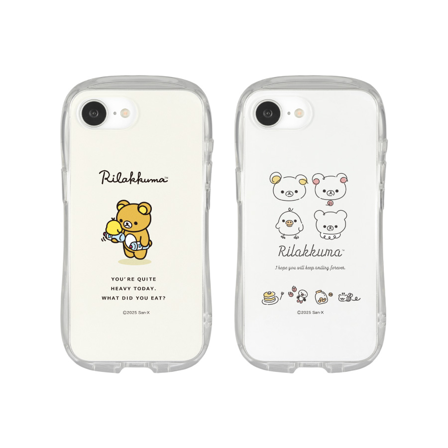リラックマ iPhone16e 対応 クリスタルクリアケース