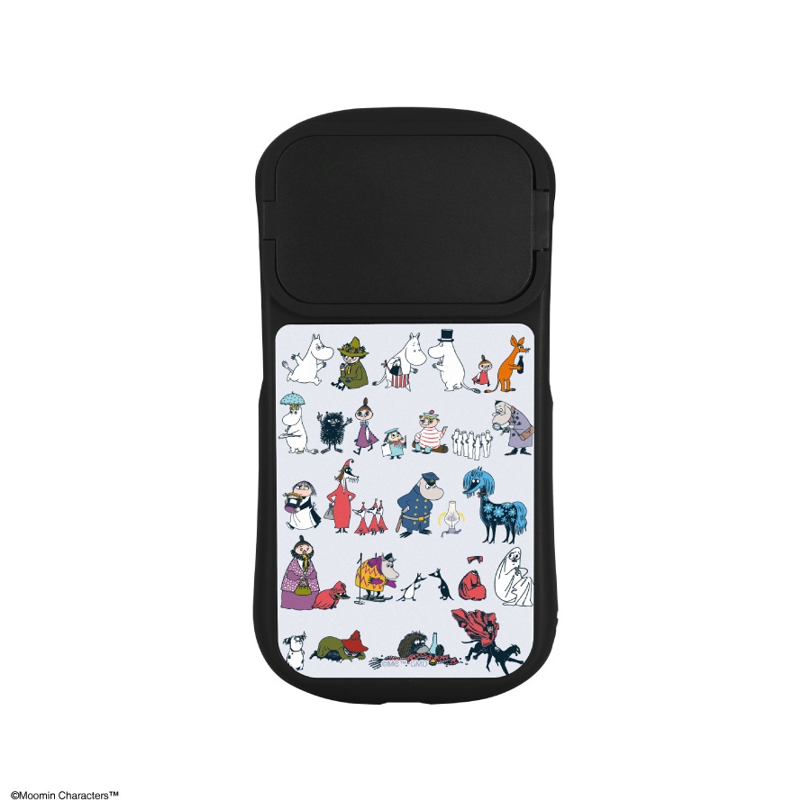 ムーミン MOOMIN ALL STARS iPhone15 / 15 Pro / 14 / 14 Pro / 13 / 13 Pro / 12 / 12Pro 対応 ハイブリッドガラスケース