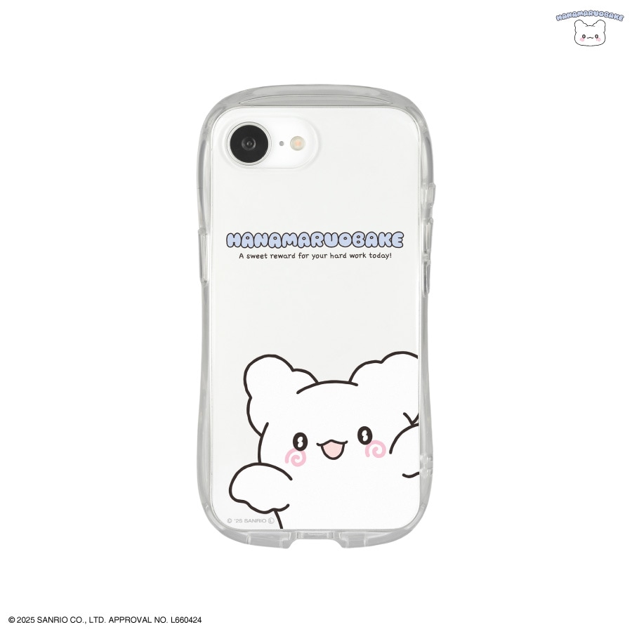 はなまるおばけ パステルスイーツポップデザイン iPhone16e 対応 クリスタルクリアケース