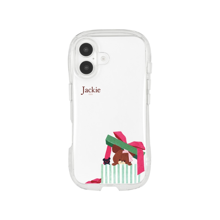 くまのがっこう iPhone16 対応 クリスタルクリアケース