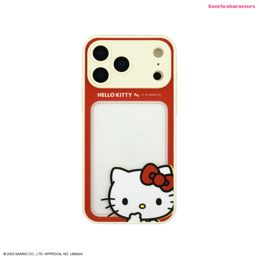HELLO KITTY スマホケース レッド sanrio Pixel 7 ケース ハード ピクセル7 カバー 透明 クリア