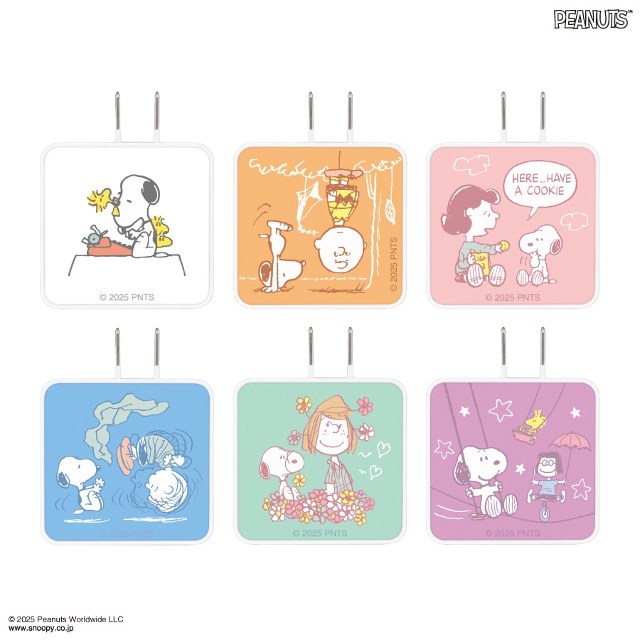 ピーナッツ スヌーピー USB Type-C ACアダプタ