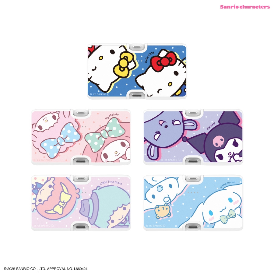 サンリオキャラクターズ Lightning / Type-C コネクタ付き リチウムイオン充電器 4000mAh