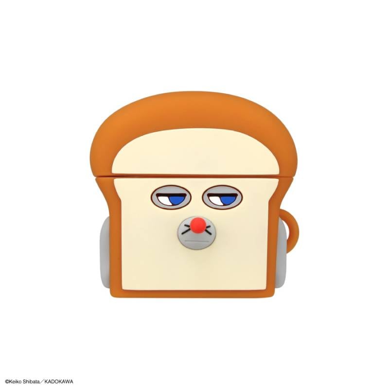 美品✩︎パンどろぼう　ワイヤレスイヤホン本体とイラスト付きイヤフォンケース イヤホン パンどろぼう ワイヤレスイヤホン ポップアップ TSUTAYAの