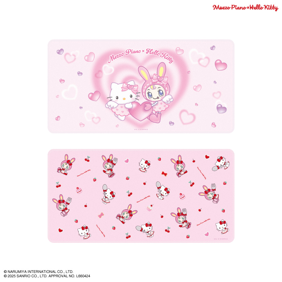 メゾ・ピアノ×ハローキティ デスクマット