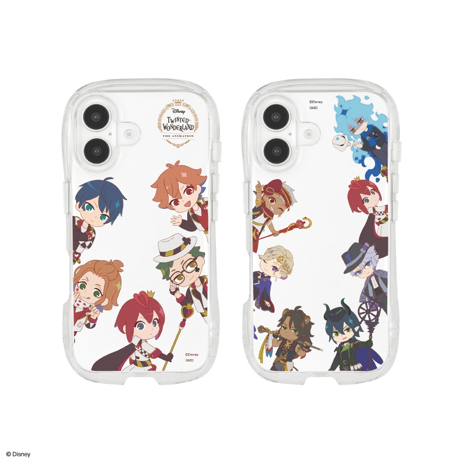 ディズニー ツイステッドワンダーランド iPhone16 対応 クリスタルクリアケース