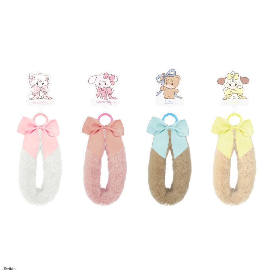 Lil ala mode マルチリングプラス ファーハンドストラップ