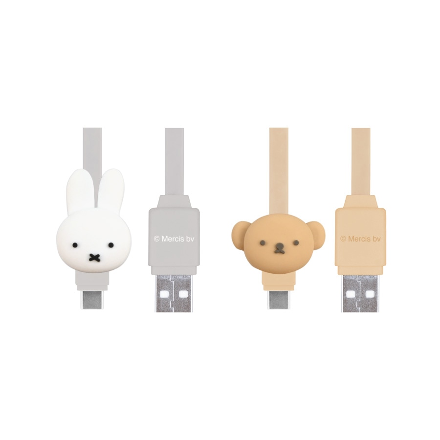 ミッフィー USB Type-C 対応 マスコットケーブル