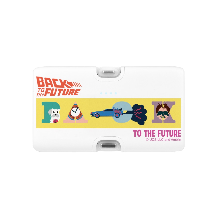 BACK TO THE FUTURE Lightning / Type-C コネクタ付き リチウムイオン充電器 4000mAh