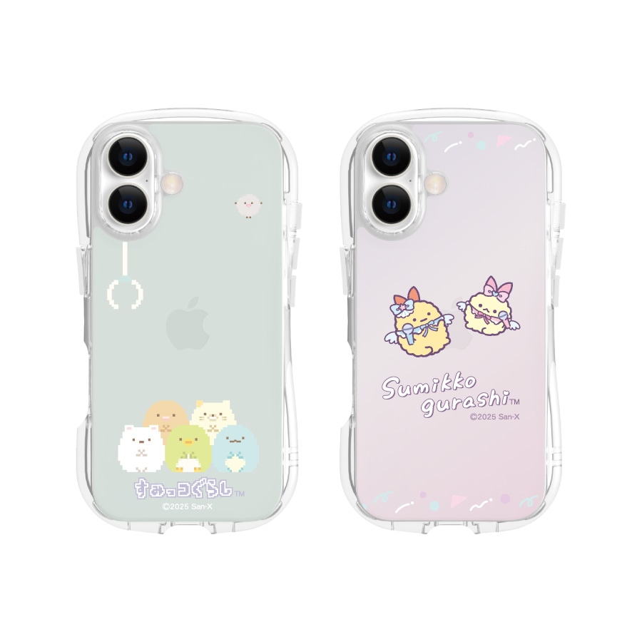 すみっコぐらし iPhone17 対応 クリスタルクリアケース