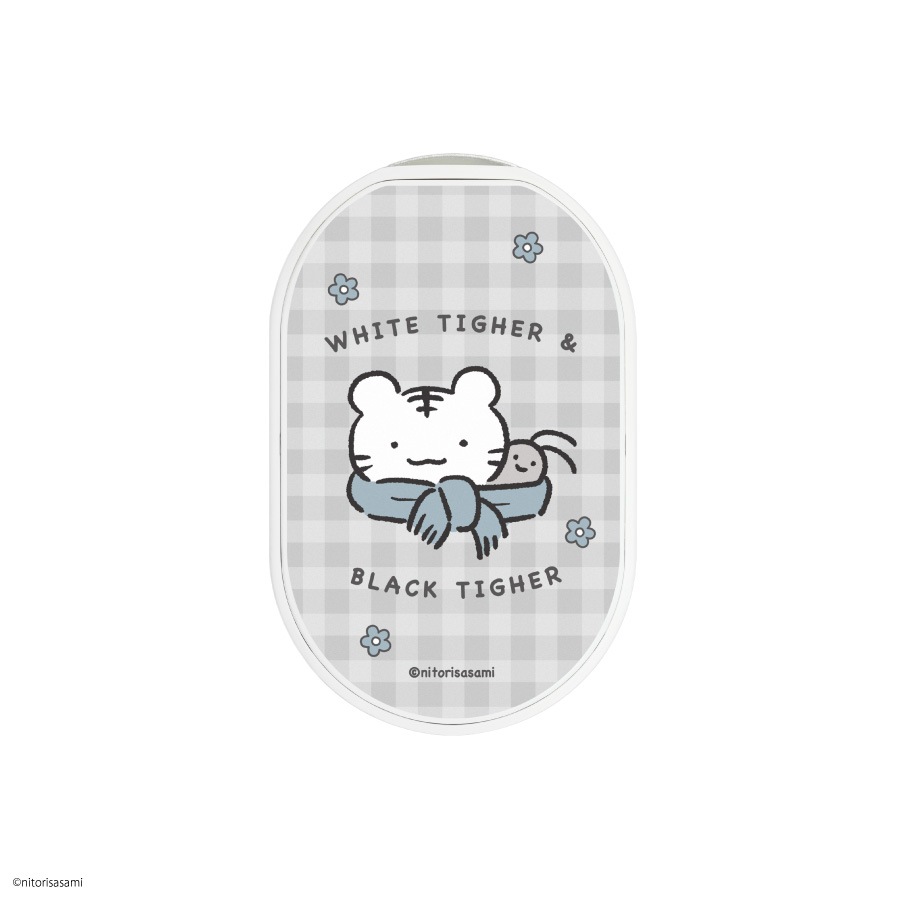 2026年2月中旬発売予定　ホワイトタイガーとブラックタイガー 充電式カイロ