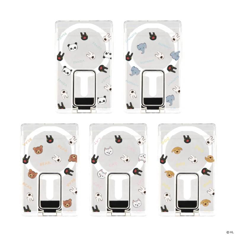 リサとガスパール MagSafe 対応 スタンド付き クリアカードケース