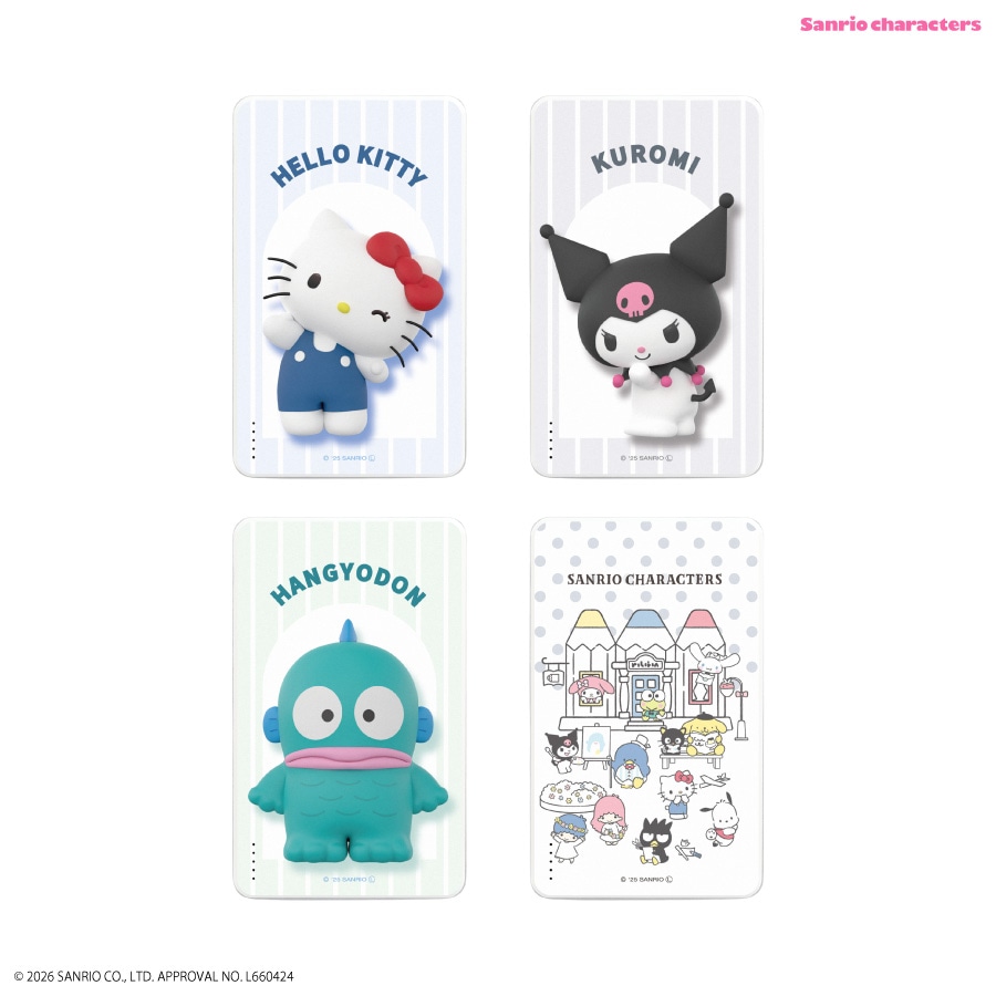 サンリオキャラクターズ 準固体リチウムイオン電池 モバイルバッテリー