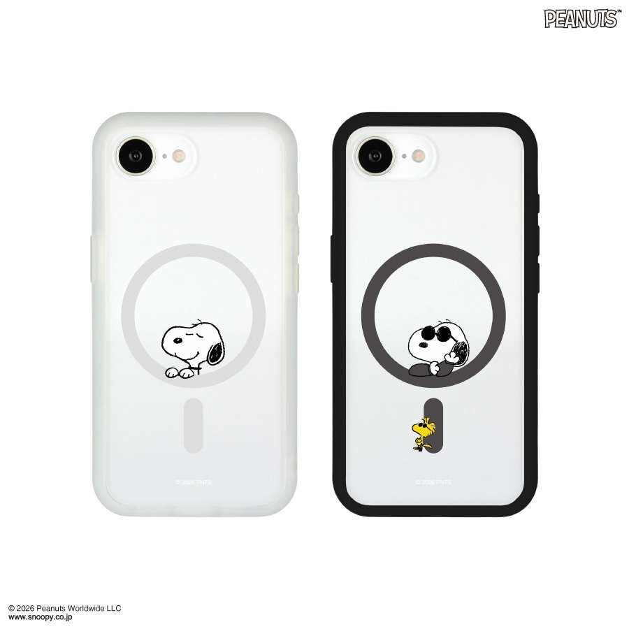 ピーナッツ スヌーピー IIIIfit プランプフレーム iPhone17e / 16e 対応 MagSafe 対応 ケース