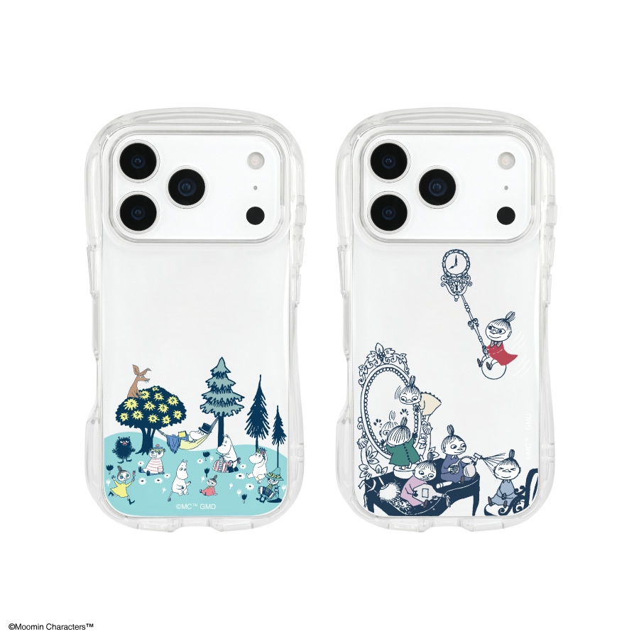 ムーミン iPhone17 Pro 対応 クリスタルクリアケース