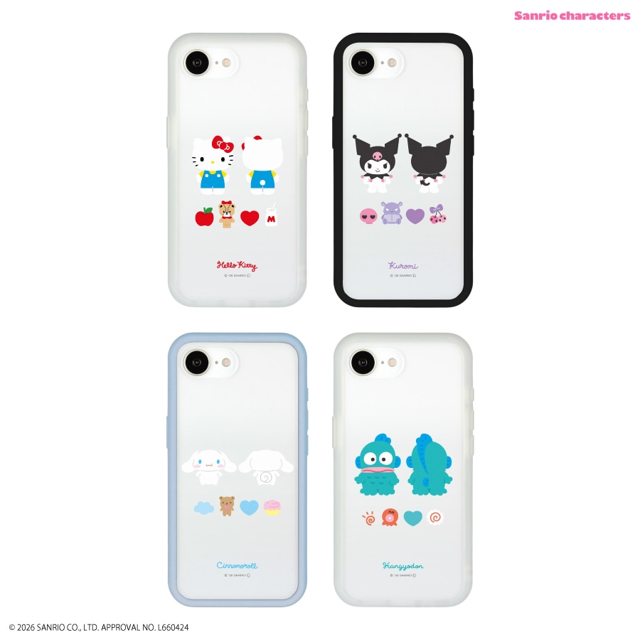 4月下旬発売予定　サンリオキャラクターズ IIIIfit プランプフレーム iPhone17e / 16e 対応 ケース