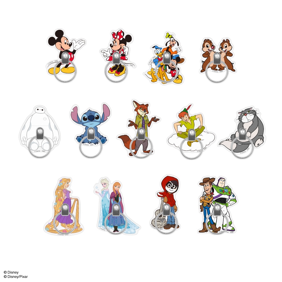 ディズニーキャラクター、ピクサーキャラクター ／ ダイカットマルチリング