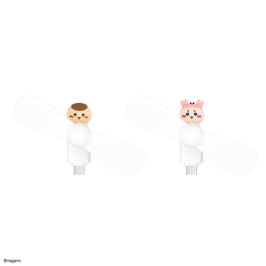 6月上旬発売予定　ちいかわ コネクタ付き ミニクールファン （USB Type-C）
