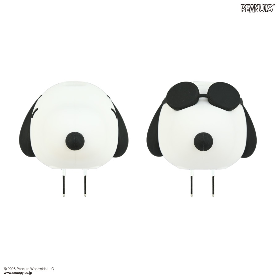 ピーナッツ スヌーピー USB Type-C マスコット ACアダプタ