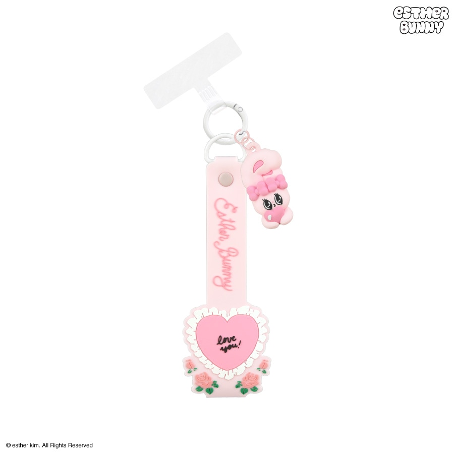 7月中旬発売予定　Esther Bunny 3Dマスコット 付き マルチリングプラス ハンドストラップ