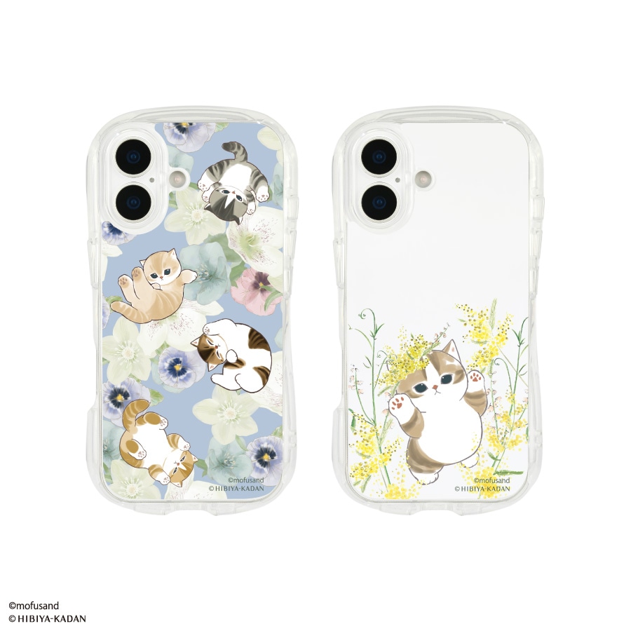 7月下旬発売予定 mofusand×日比谷花壇 iPhone17 対応 クリスタルクリア