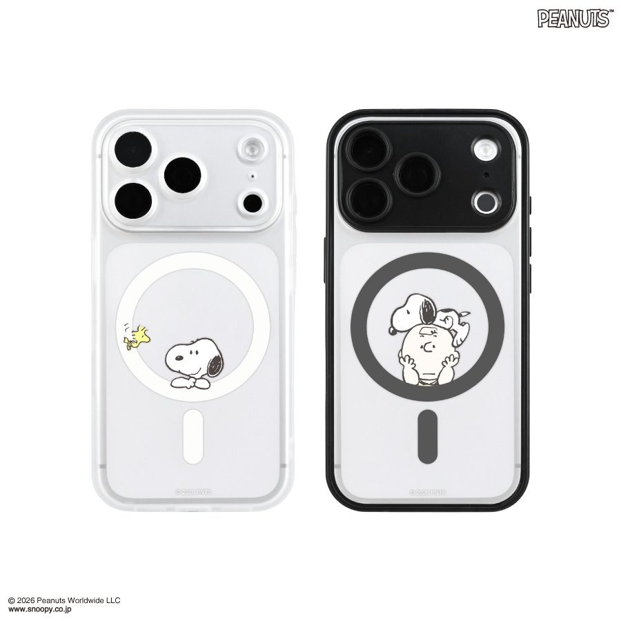 9月下旬発売予定　ピーナッツ スヌーピー IIIIfit プランプフレーム iPhone18 Pro / 17 Pro MagSafe 対応 ケース