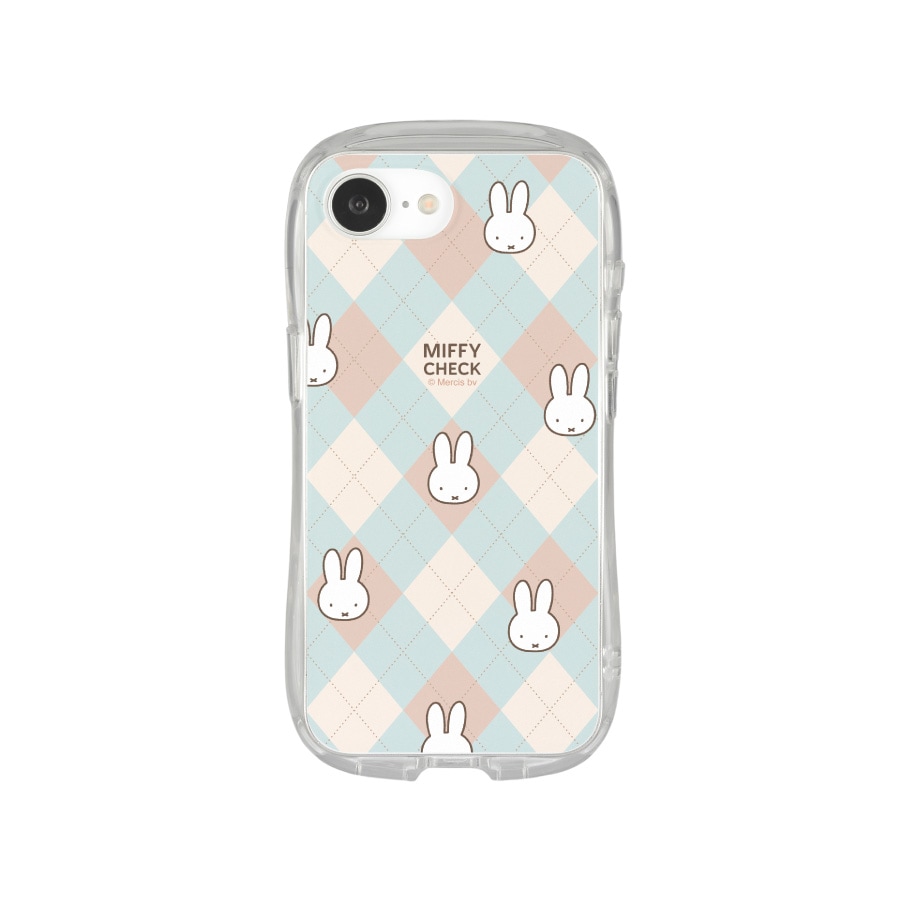 ミッフィー MIFFY CHECK iPhone17e / 16e 対応 クリスタルクリアケース