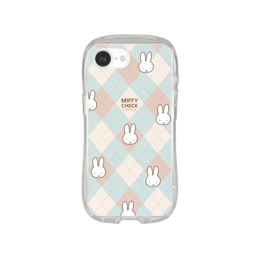 ミッフィー MIFFY CHECK iPhone17e / 16e 対応 クリスタルクリアケース