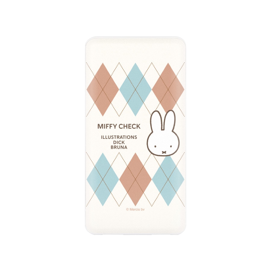 ミッフィー MIFFY CHECK USB / USB Type-C 4000mAh リチウムイオン