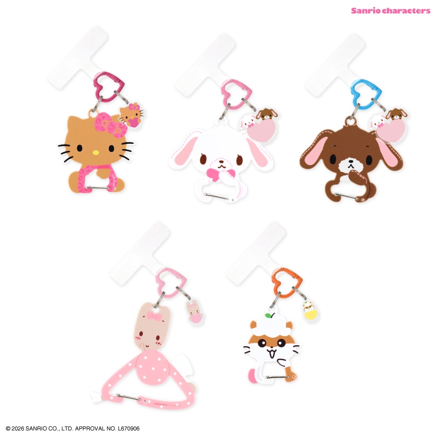 11月中旬発売予定　サンリオキャラクターズ マルチリングプラス カラビナ付き