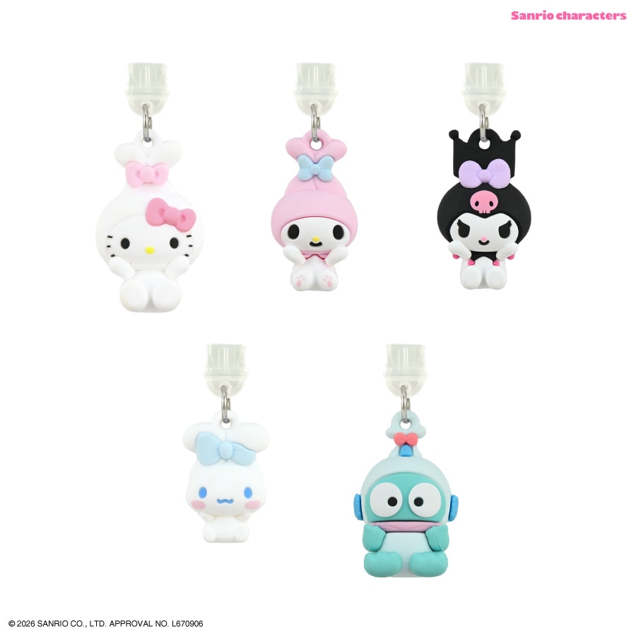 12月中旬発売予定　サンリオキャラクターズ USB Type-C 対応 マスコットコネクタチャーム