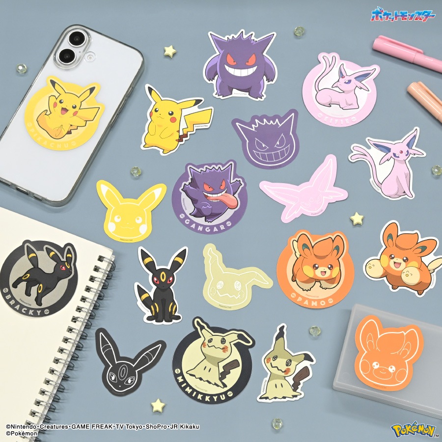 ポケットモンスター 蓄光モバイルステッカー