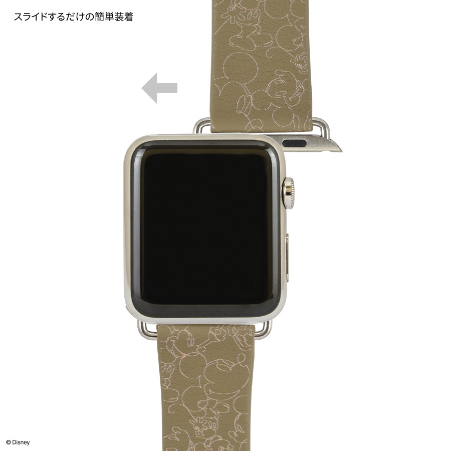 ディズニーキャラクター ／ Apple Watch 45/44/42mm対応レザーバンド