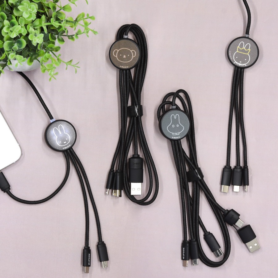 ミッフィー フラッシュマルチ充電ケーブル