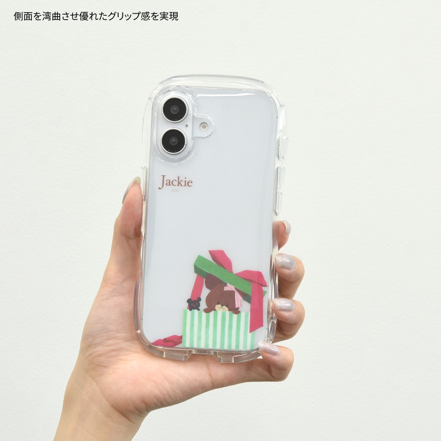 くまのがっこう iPhone16 対応 クリスタルクリアケース