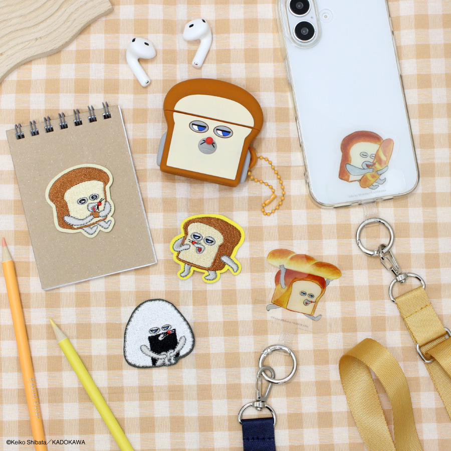 美品✩︎パンどろぼう　ワイヤレスイヤホン本体とイラスト付きイヤフォンケース イヤホン パンどろぼう ワイヤレスイヤホン ポップアップ TSUTAYAの