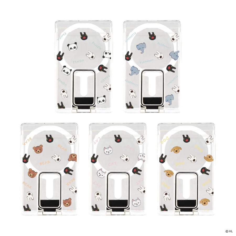 リサとガスパール MagSafe 対応 スタンド付き クリアカードケース | や