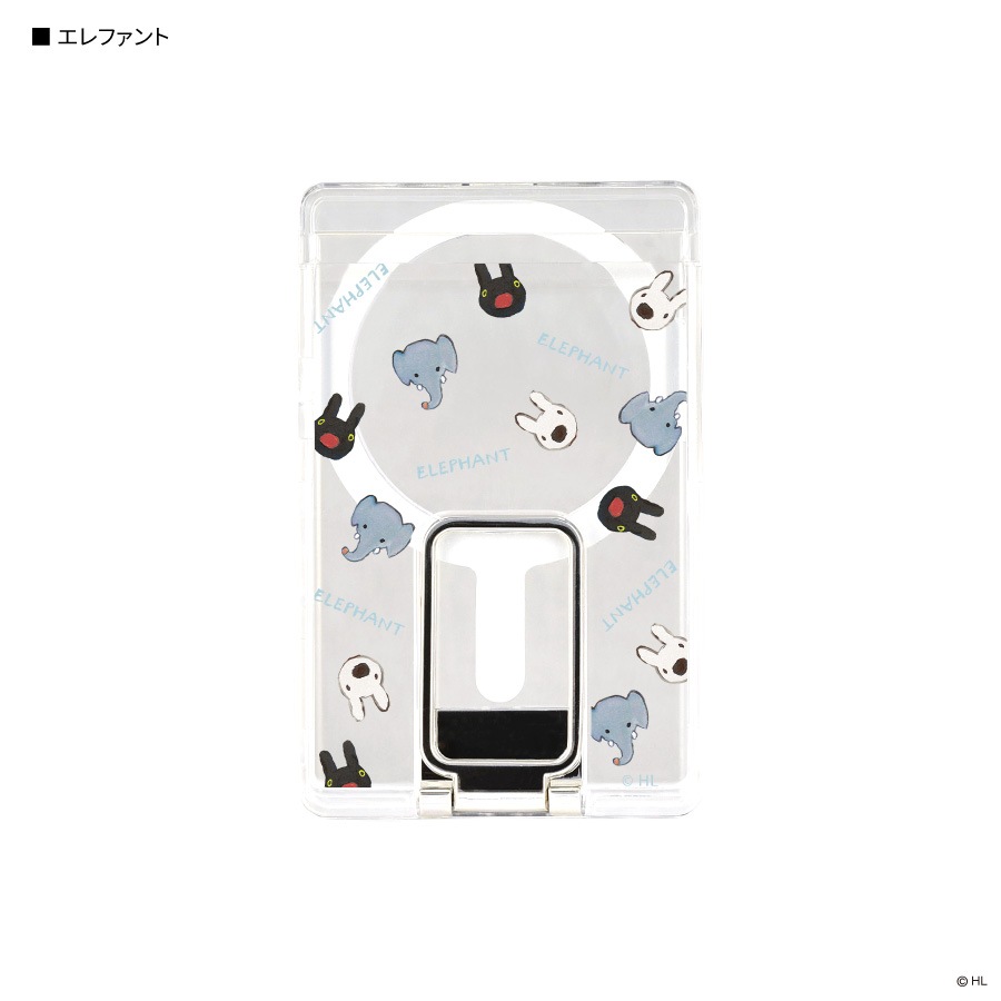 リサとガスパール MagSafe 対応 スタンド付き クリアカードケース