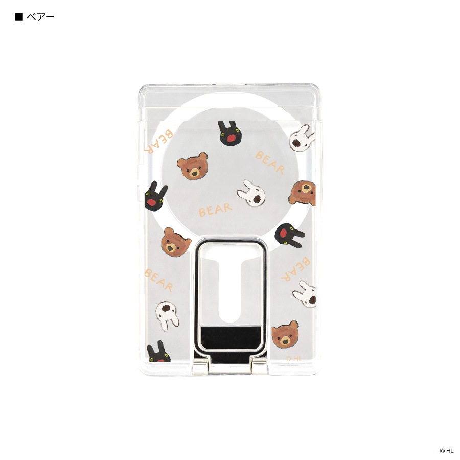 リサとガスパール MagSafe 対応 スタンド付き クリアカードケース