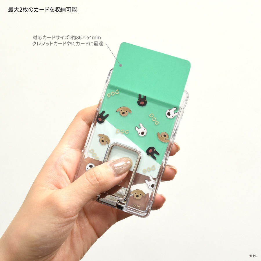 リサとガスパール MagSafe 対応 スタンド付き クリアカードケース