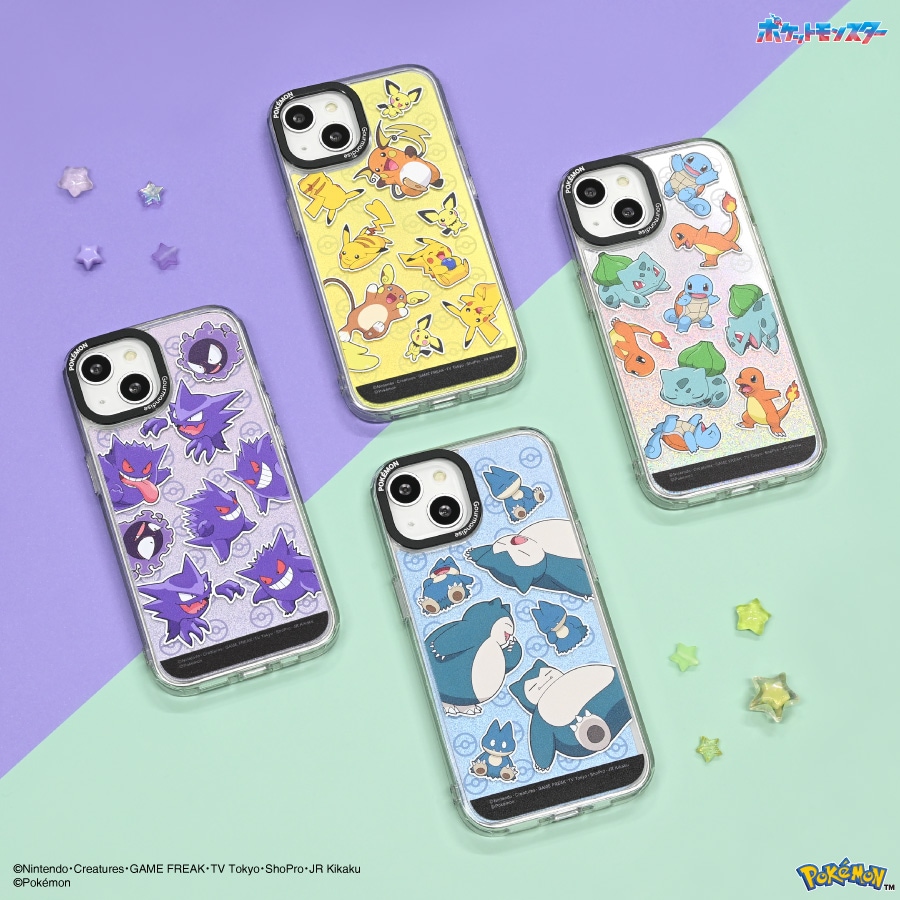 6月中旬発売予定(GR.グリーンのみ)　ポケットモンスター Camera Frame iPhone 15 / 14 / 13 対応 ケース