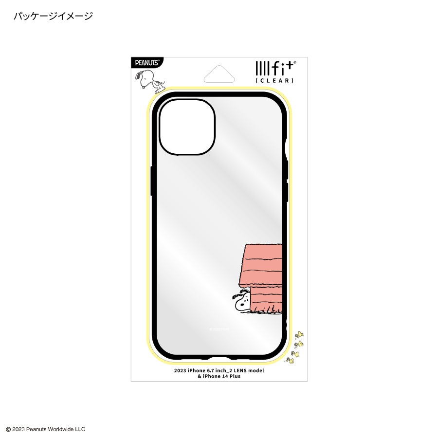 ピーナッツ IIIIfit Clear iPhone15 Plus / 14 Plus 対応 ケース